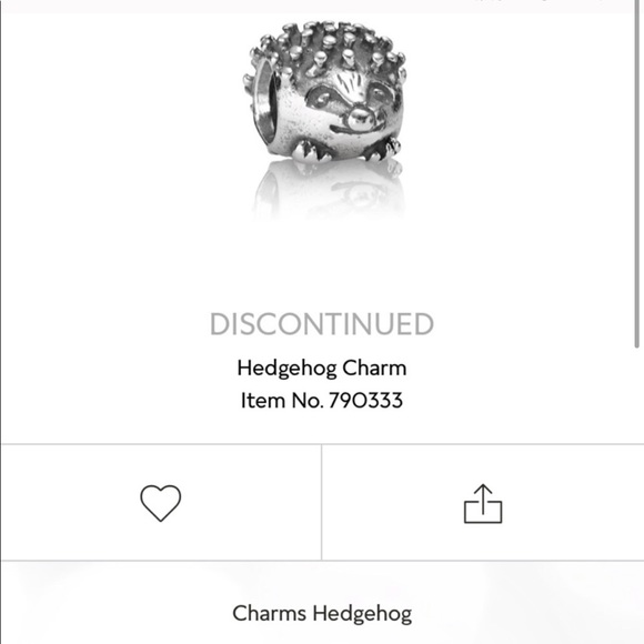 Pandora Hedgehog Charm - Picture 2 of 9